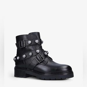 KURT GEIGER MOTO BOOTS—7.5